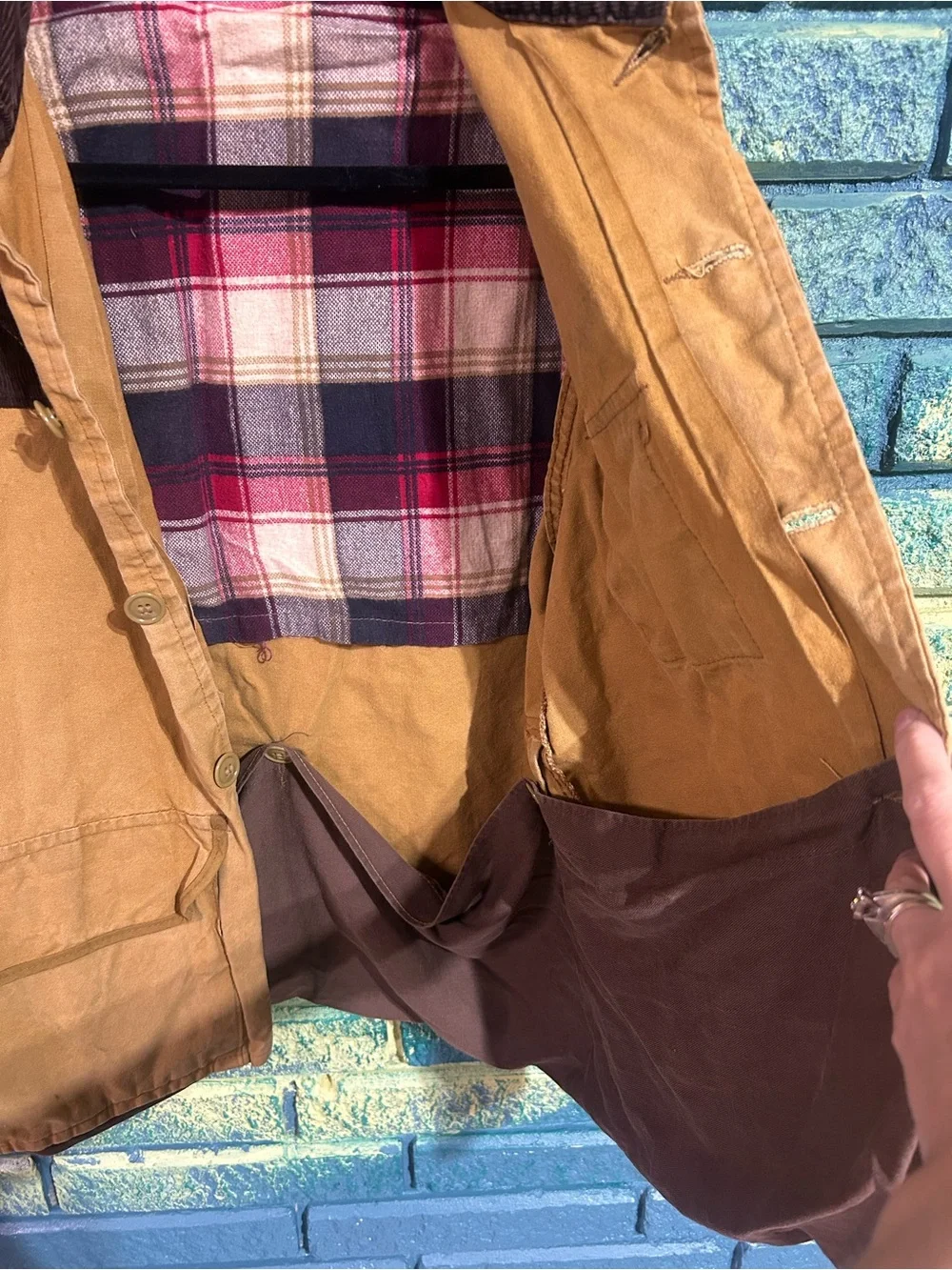 Vintage Red Head Jacket Mens Medium  Tan Duck Canvas Hunting